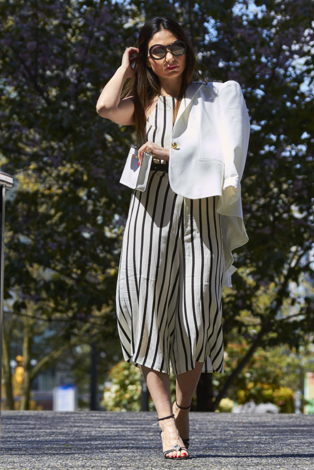 Black & White Stripe Romper! - Aurela - Fashionista